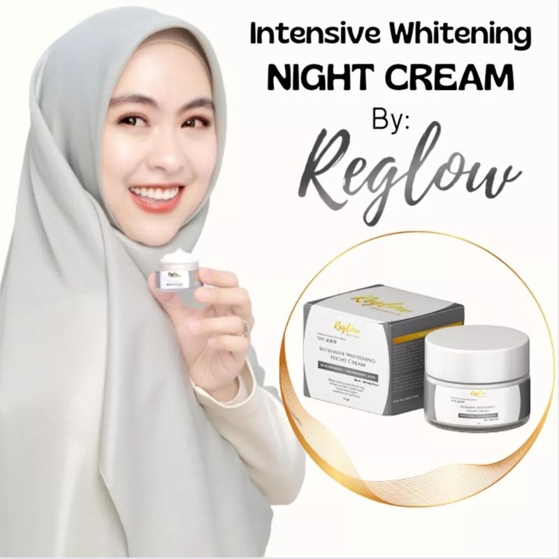 cream malam reglow | Intensive whitening night cream reglow | mencerahkan memudarkan flek hitam