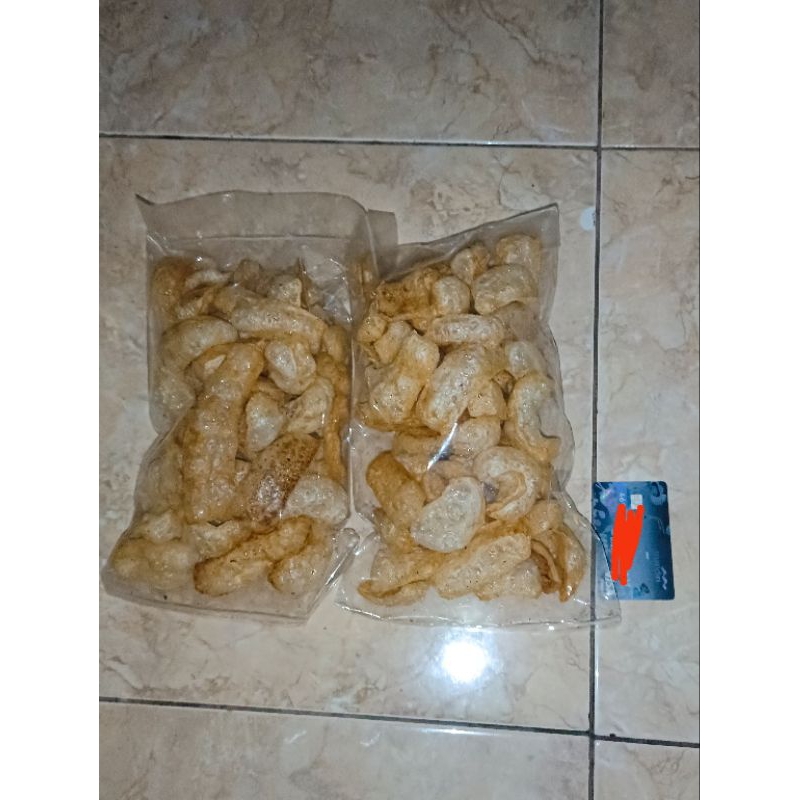 

kerupuk kulit Asli bukan kimia pabrik