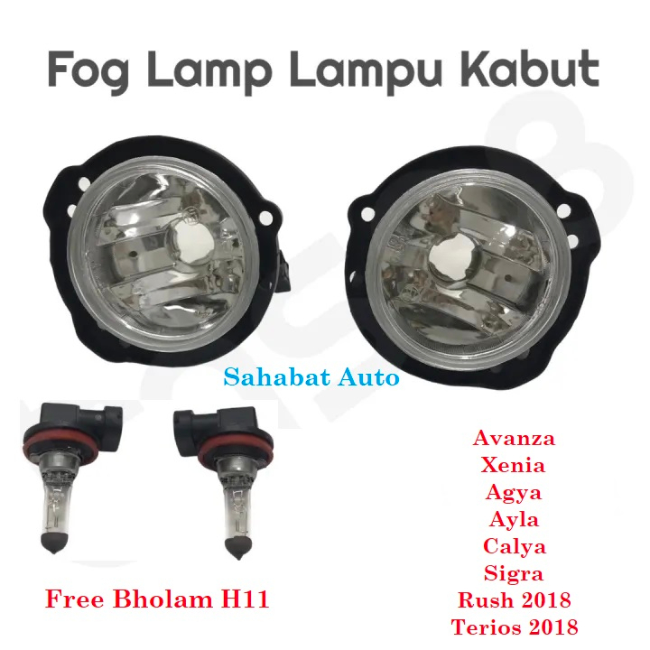 Lampu Kabut Foglamp Ayla Agya Calya Sigra Rush Terios Avanza Xenia Free Bholam