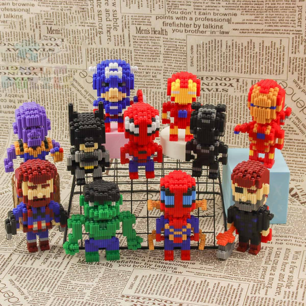 Nano Block One PIece | Super Hero | Kuromi | Doraemon | Minnie Mickey Series| Bricks education Nano 