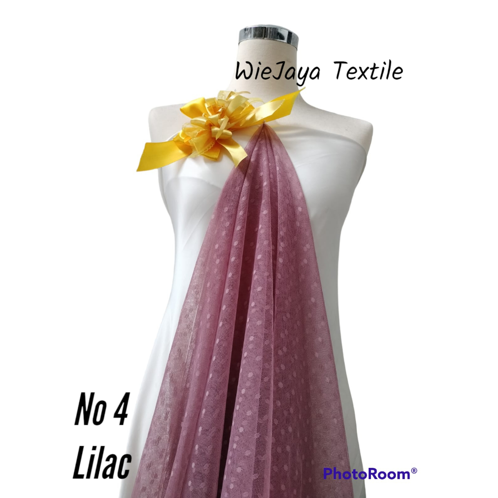 Kain Tulle Dot Murah Grade A, cocok digunakan utk seragaman, aplikasi, pelengkap Gaun, Wedding dll