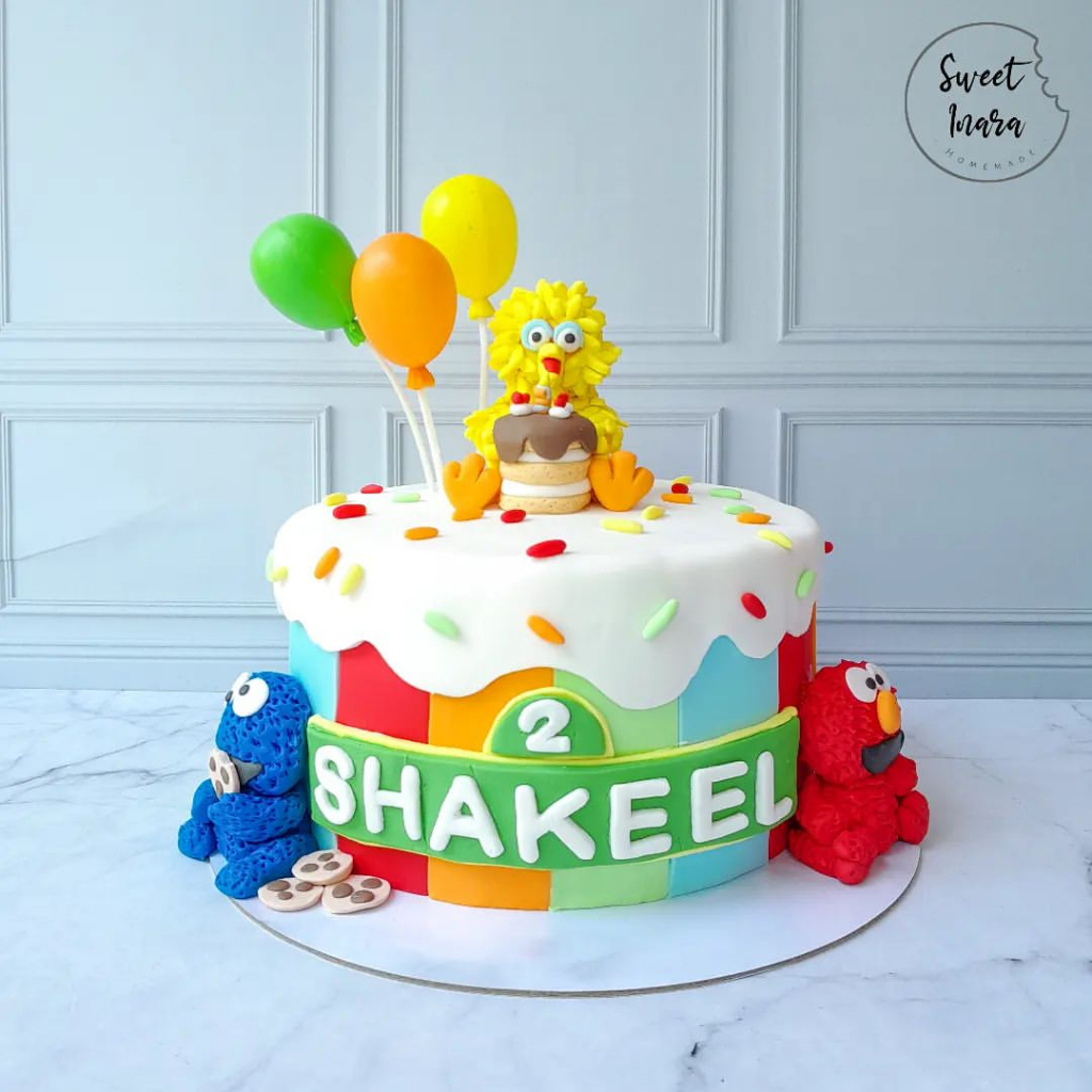 

KUE ULANG TAHUN SESAME STREET/ SESAME STREET ELMO BIRTHDAY CAKE 16CM