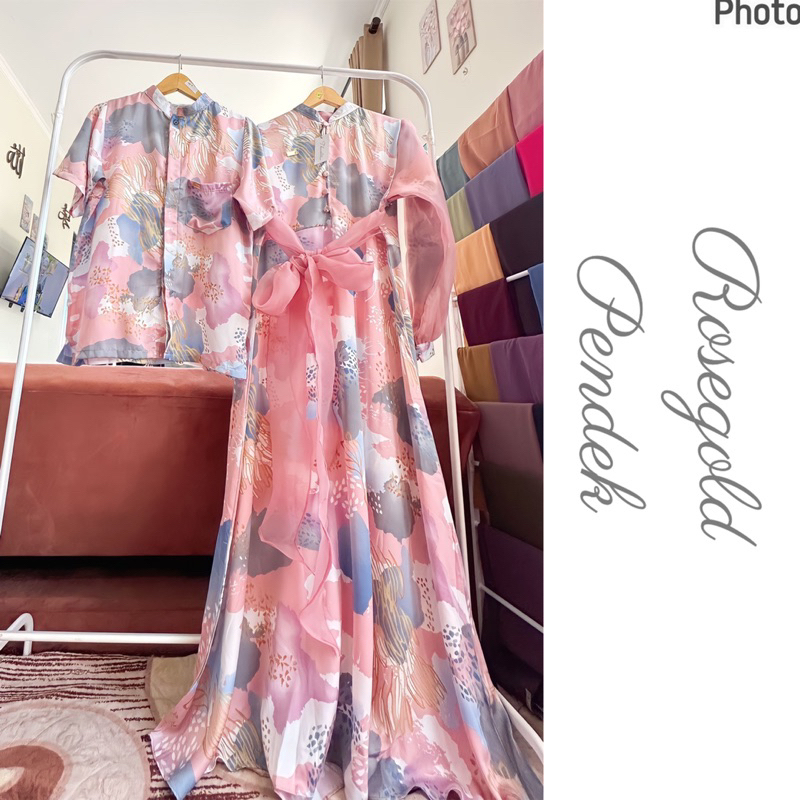 JULIETE PADDLEPOP Set Couple DIORSILK ORI PRINTING Terbaru  Gamis Koko Lebaran