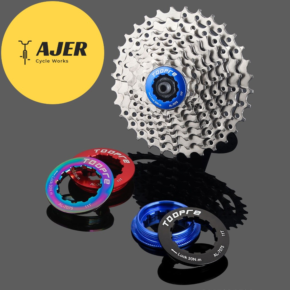 Lockring Cassette sprocket 7 - 11 speed pengunci gear slop sepeda