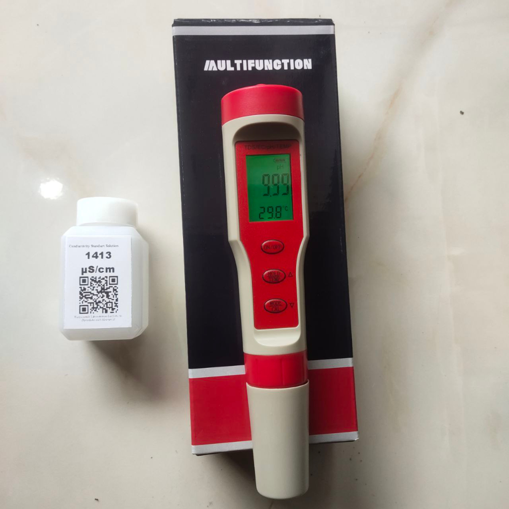 pH meter TDS meter  EC meter  dan Temp Meter Waterproof 4in1 ATC EZ-9908 ez9908