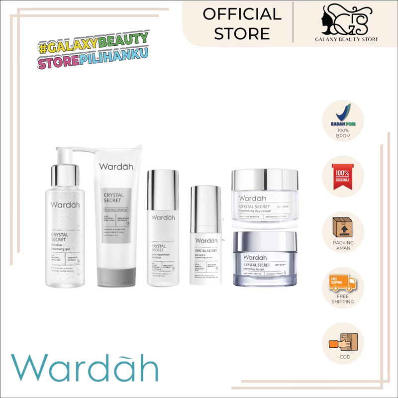 WARDAH CRYSTAL SECRET SERIES / PAKET WAJAH CRYSTAL SECRET WARDAH