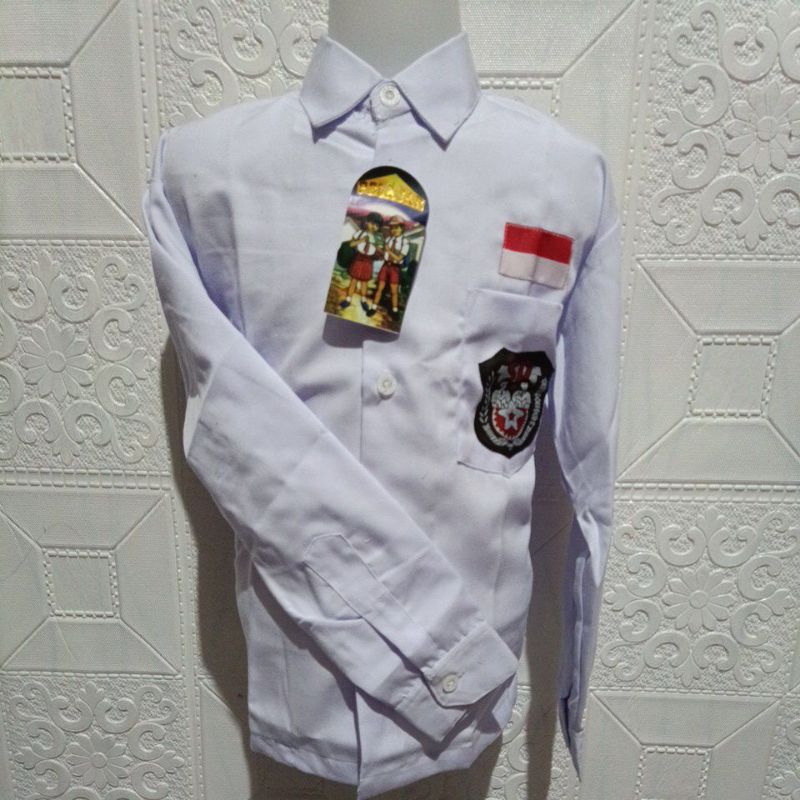 BAJU SEKOLAH/BAJU PUTIH PELAJAR TANGAN PANJANG/BAJU PUTIH PANJANG PELANGI OXFORD