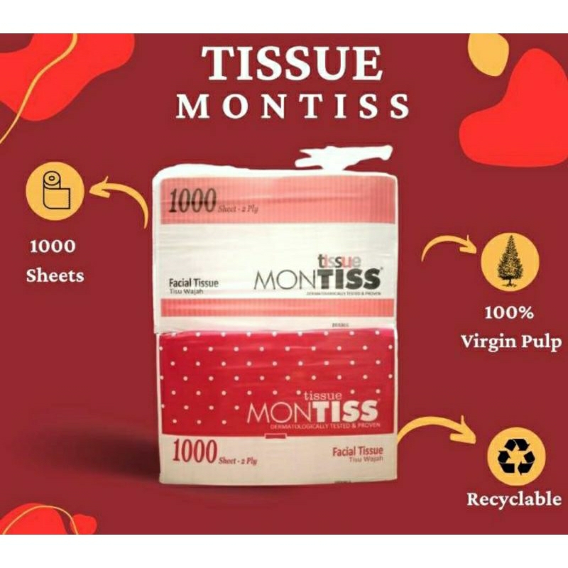 tissue montiss 1000 sheet