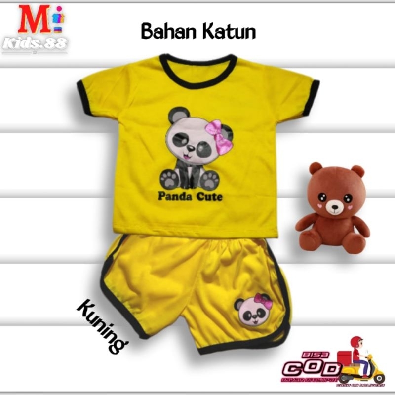 setelan anak playset/CUPA CUPS setelan baju anak anak perempuan/NEW PANDA/size S,M,L,XL,XXL buat usia 0-4 tahun