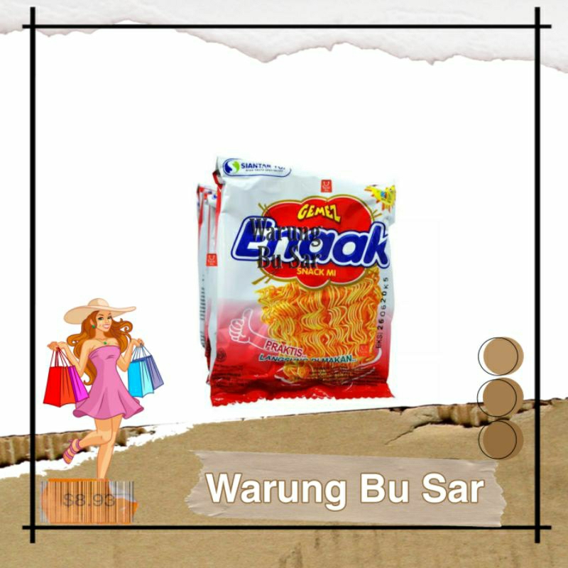 

Mi Enaak 1 Sachet - Snack Mie Gemes Enaak