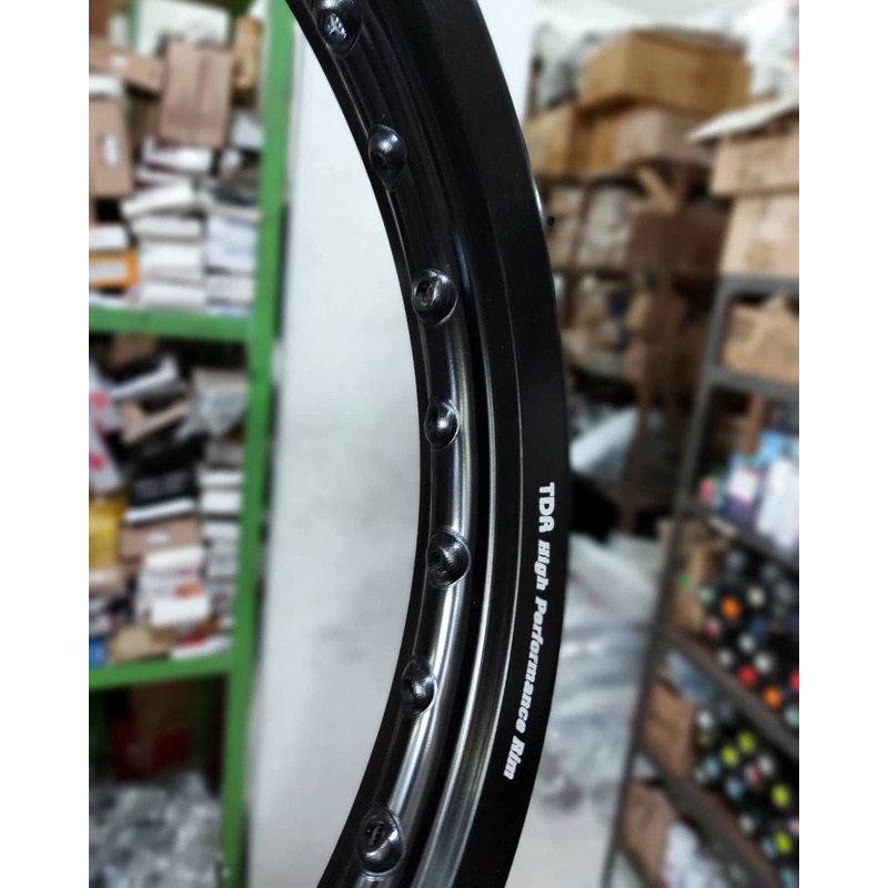 VELG TDR HITAM GLOSY/GILAP 140/60 160/185 ring 17