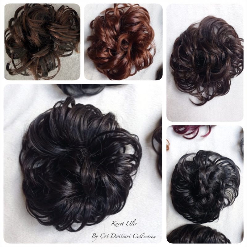 Karet Rambut Ulir Premium/ rambut ulir panjang/ rambut kemoceng