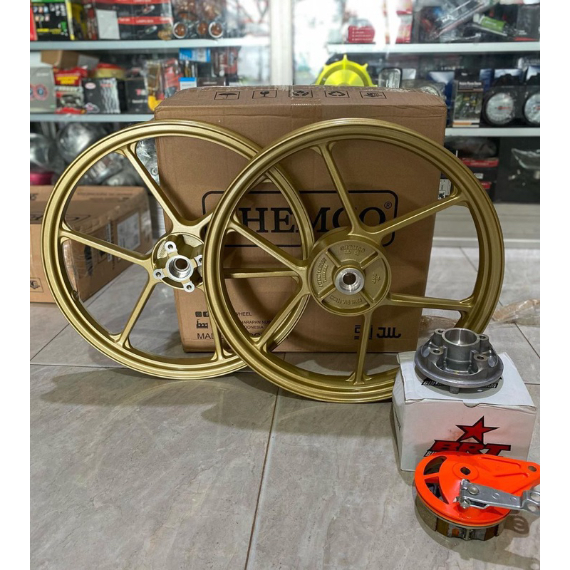 VELG BRT SET TINGGAL PASANG PNP CB HEREX TIGER GL100 FIZR JUPITER