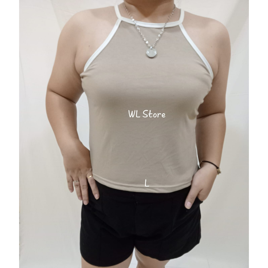 Wl Store - Crop Tank Top Jumbo / Atasan Wanita Big Size - Varisa