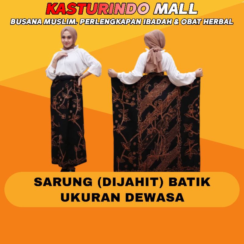 Sarung Kain Batik Wanita Dewasa Dijahit Ibu Melahirkan Santriwati Kemben