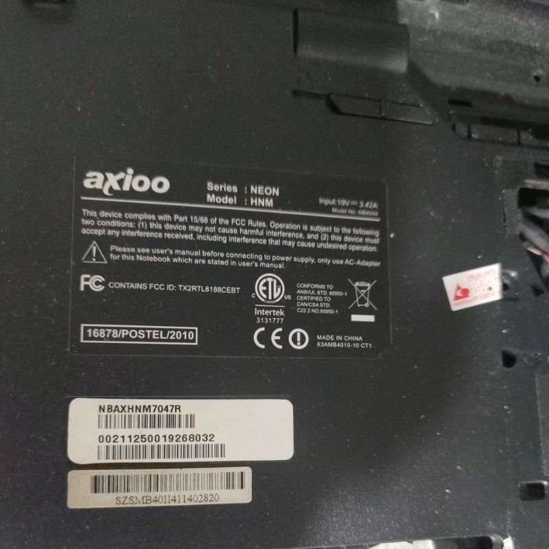 part laptop axio