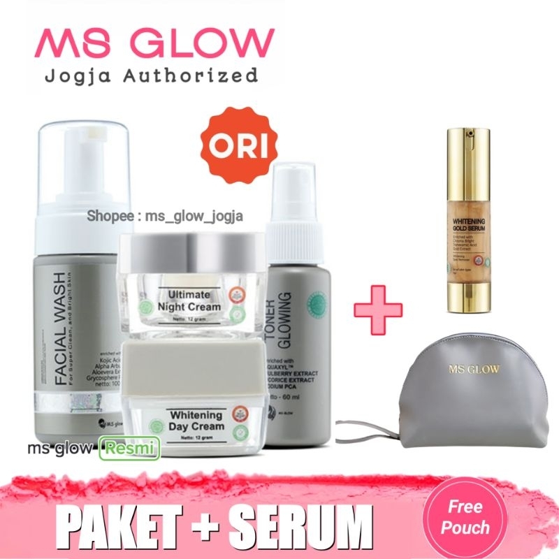 Ms Glow Paket Ultimate + Serum Gold