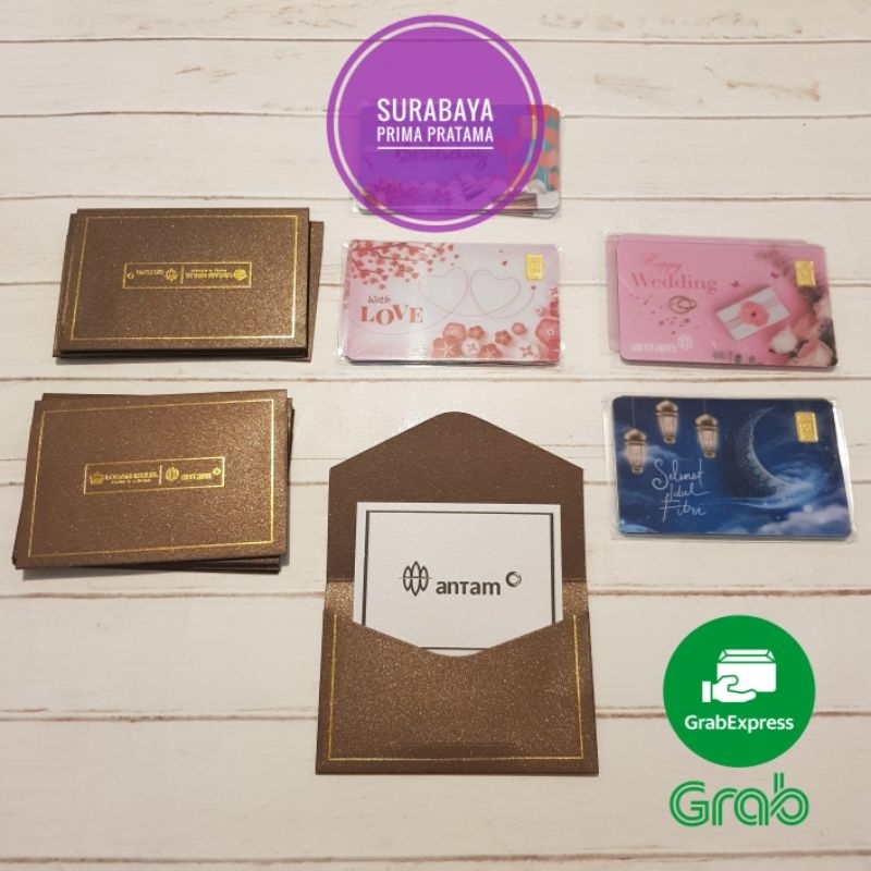 LM Antam Gift Series 0,5 / 0.5 gr gram Barakallah Selamat Happy Birthday With Love Wedding Pink