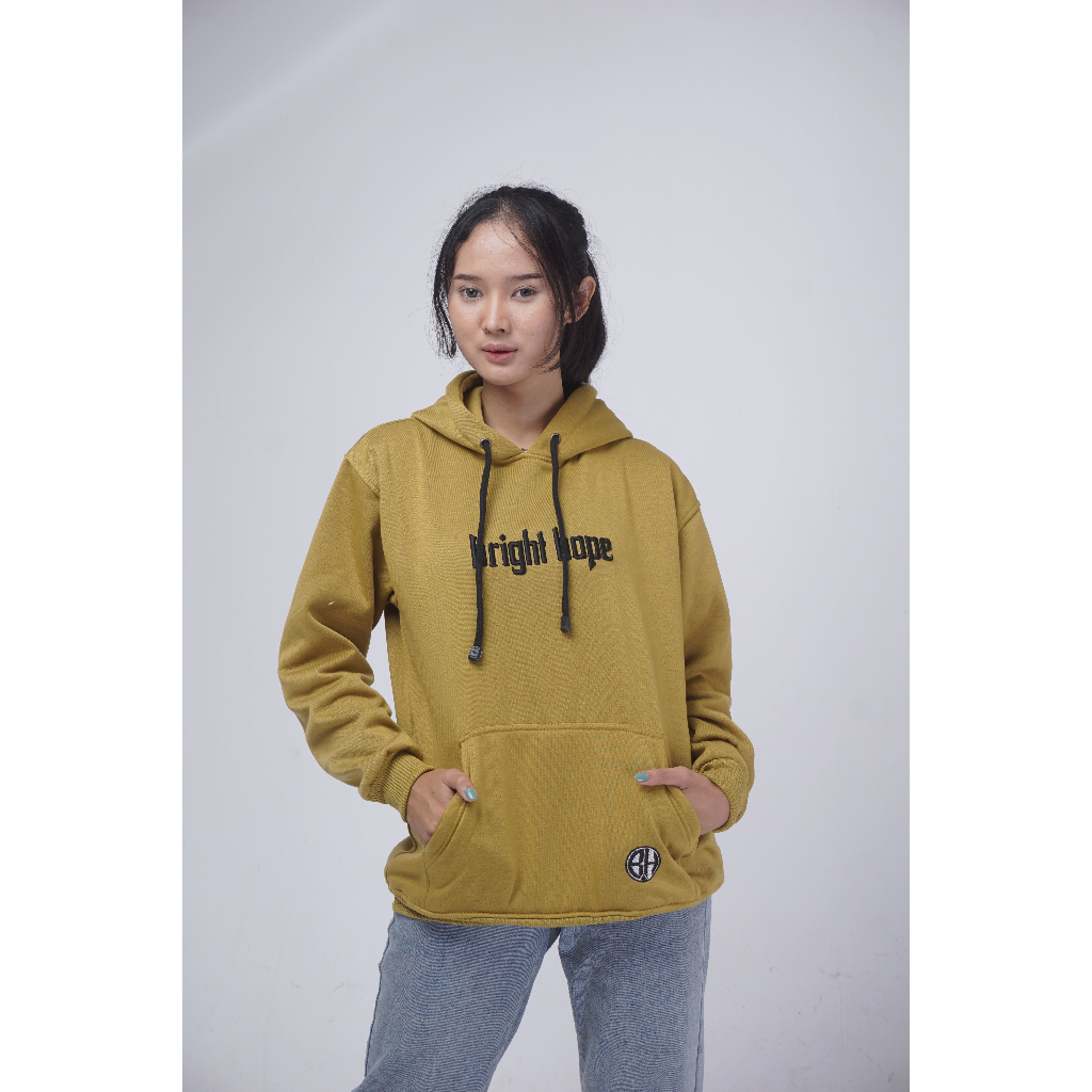 BRIGHT HOPE/SWEATER HOODIE/BORDIR TIMBUL/BAHAN TEBAL/PRIA &amp; WANITA