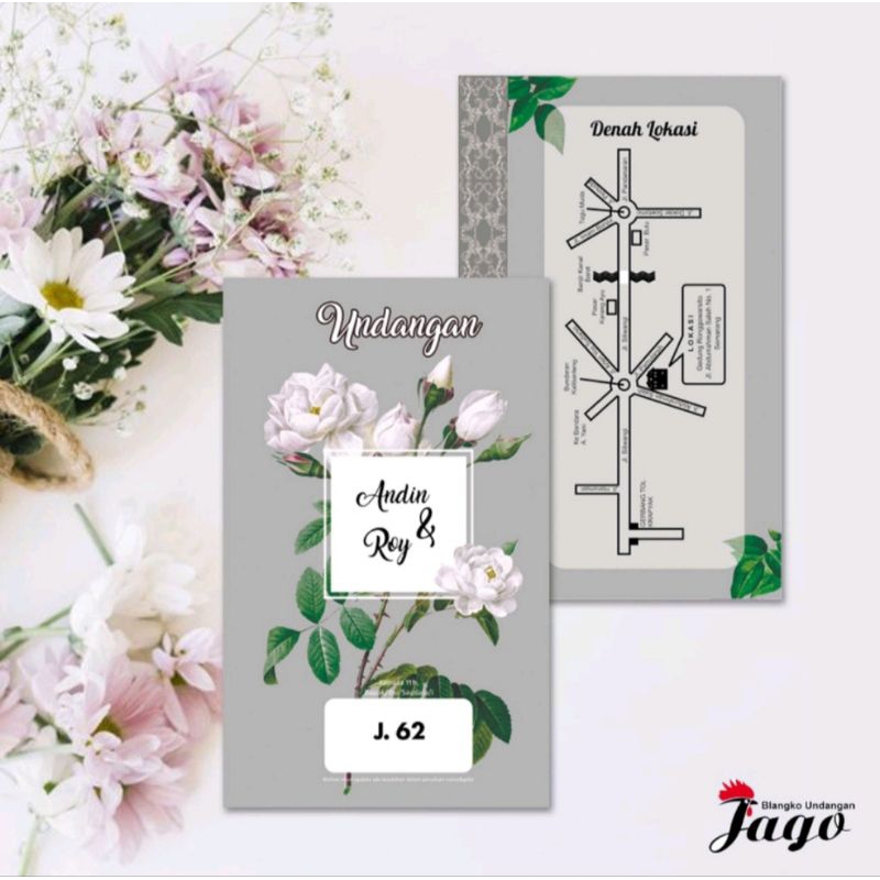 Blangko Undangan Jago 62 harga murah