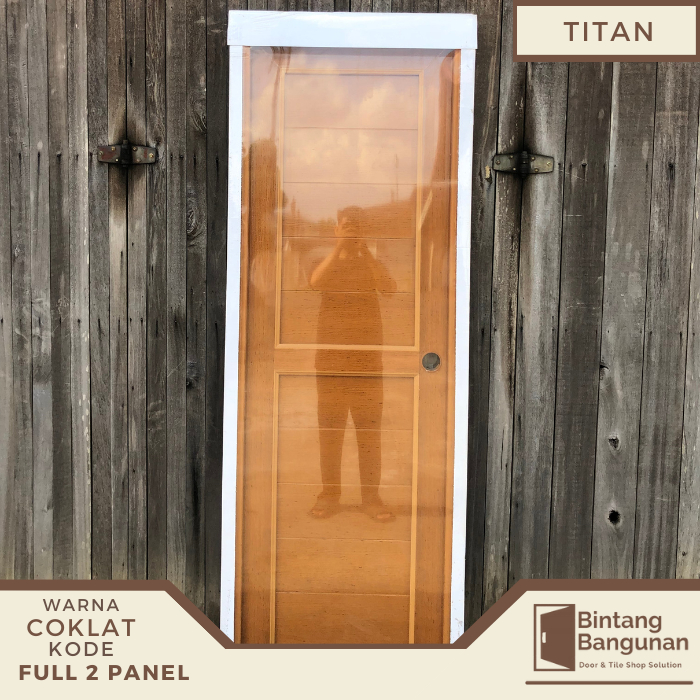 Pintu Kamar Mandi PVC Premium Tebal TITAN - 70X195