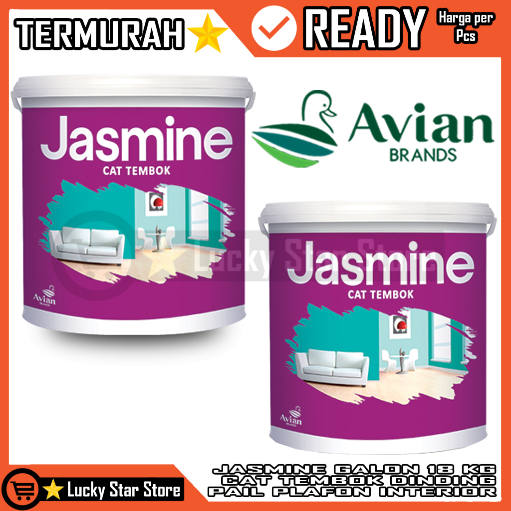 JASMINE GALON 18 KG CAT TEMBOK DINDING PLAFON INTERIOR CET DINDING DALAM RUANG RUMAH 18KG PELAFON PL