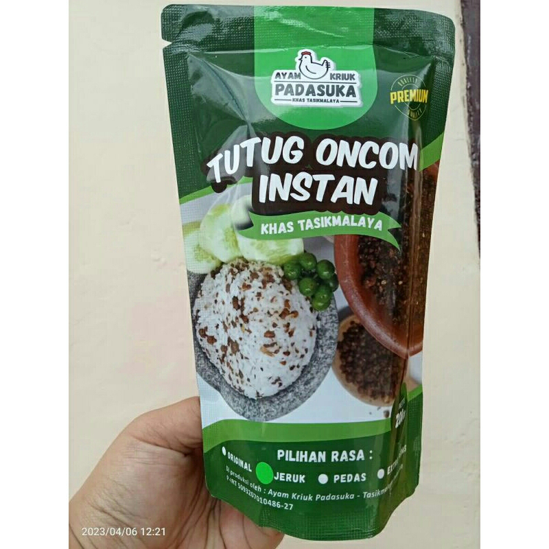 

Tutug Oncom Instan Khas Tasikmalaya PADASUKA jeruk pouch