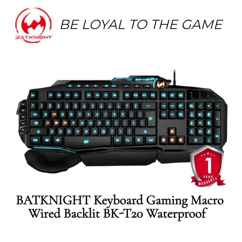 Batknight T20 Keyboard Gaming Multimedia Waterproof Membrane