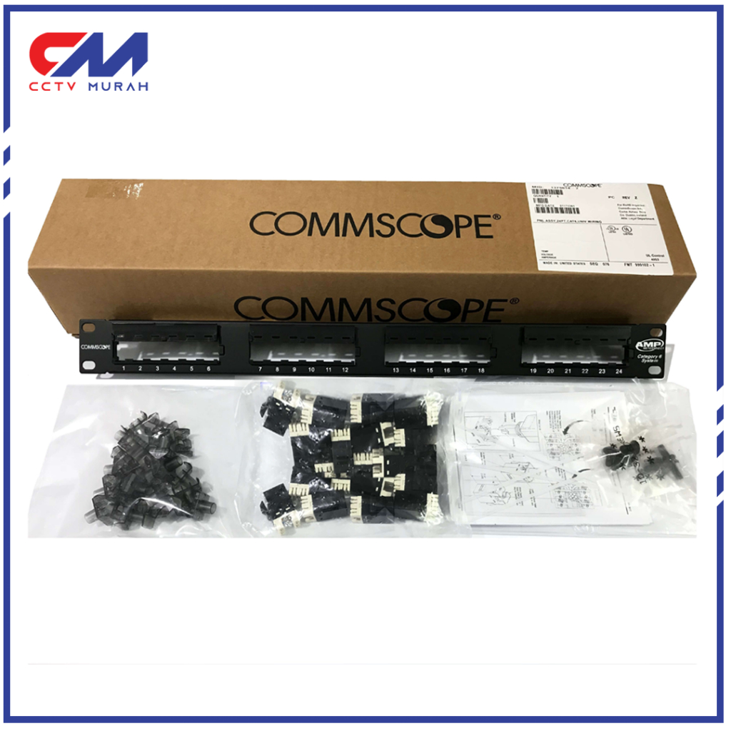 Patch Panel 24 Port AMP Loaded CAT6/Patch Panel 24 Port CAT6