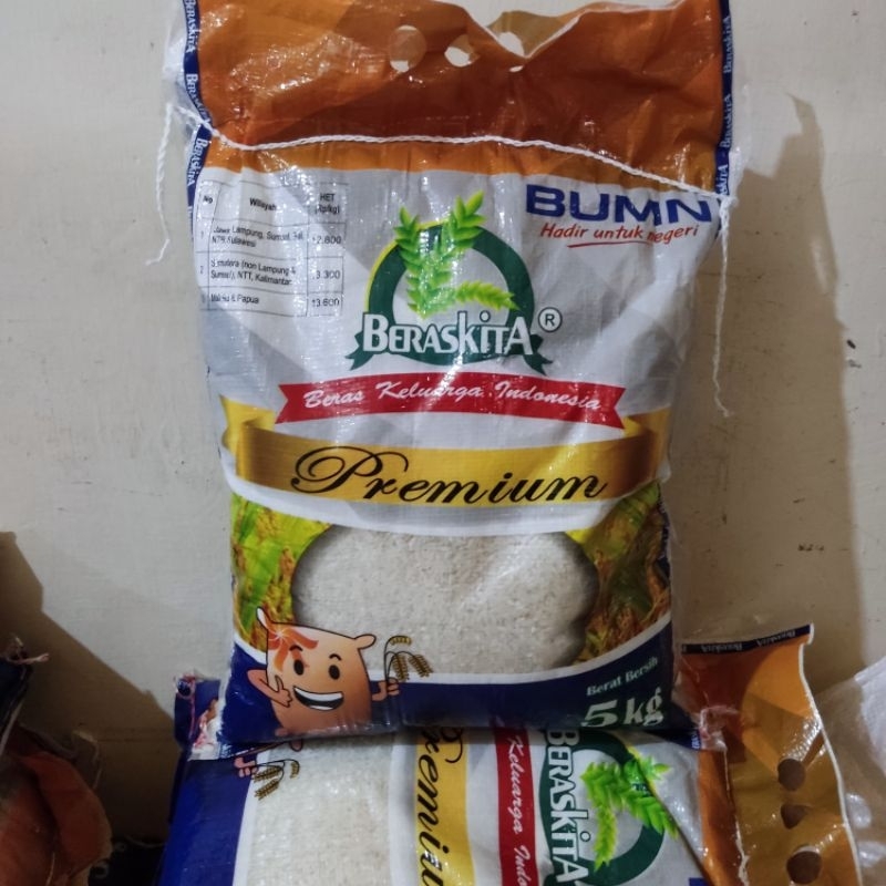 Beras Kita Premium dan Medium 5 KG