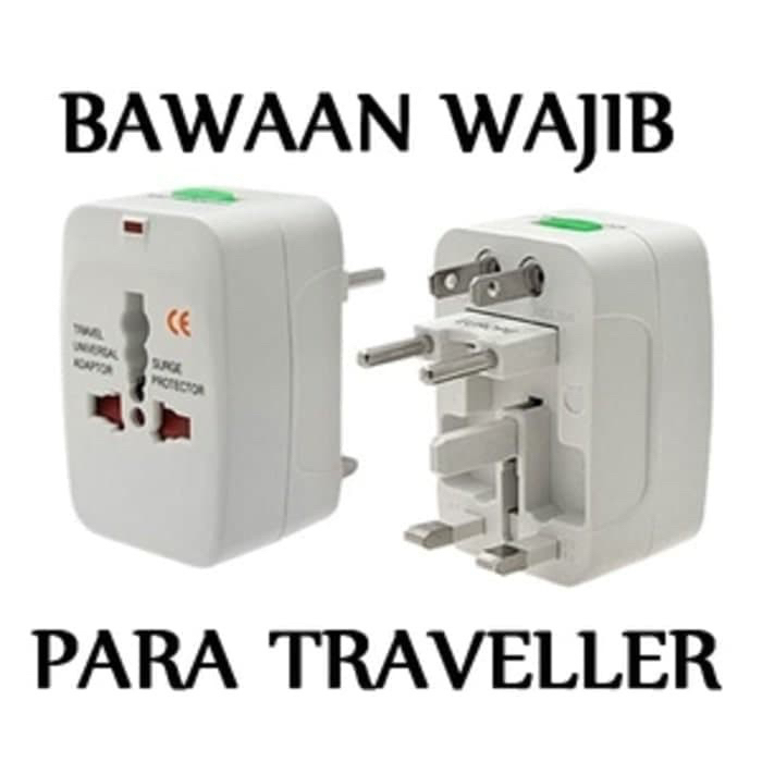 Universal Travel Adapter / all in1 home Adaptor traveler EU AU UK US Plug colokan steker stop kontak Colokan Multifungsi Universal Luar Negeri