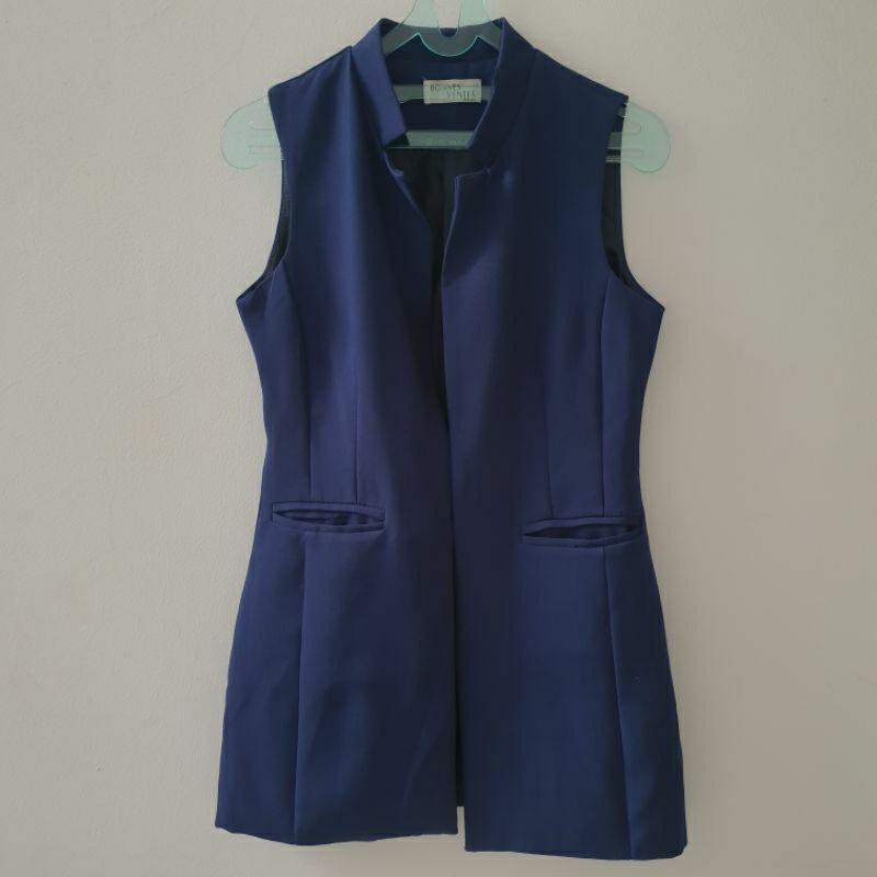 vest wanita navy