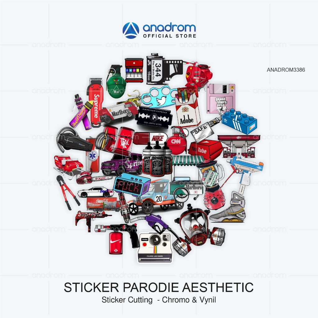 

Sticker Parodie Aesthetic | Sticker Plesetan Aesthetic | Anadrom 3386