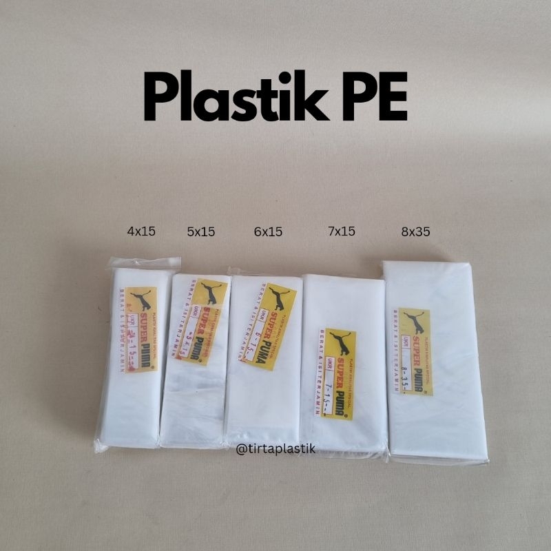 Plastik PE 4x15 5x15 6x15 7x15 8x35