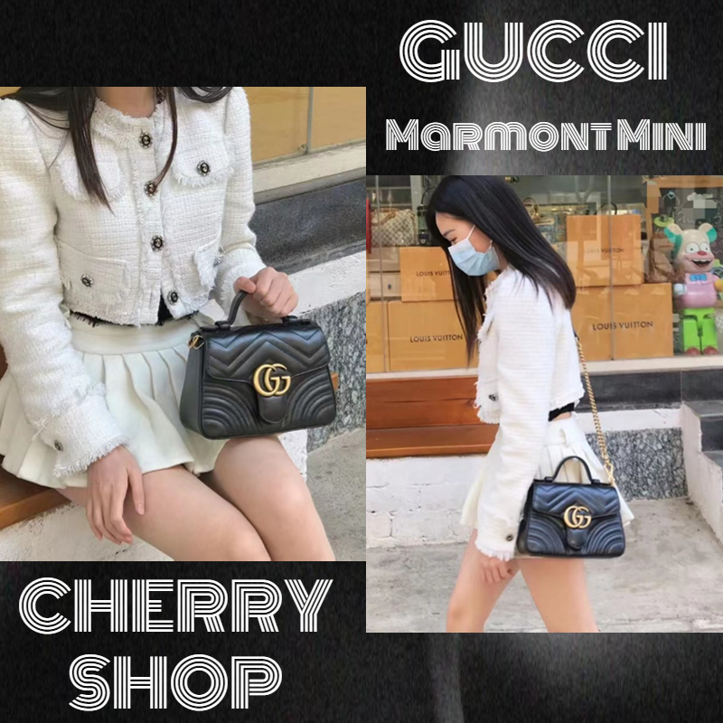 ✨100% authentic Gucci GG Marmont Mini Tote Bag/Tas Wanita/Tas Bahu/Tas Kurir