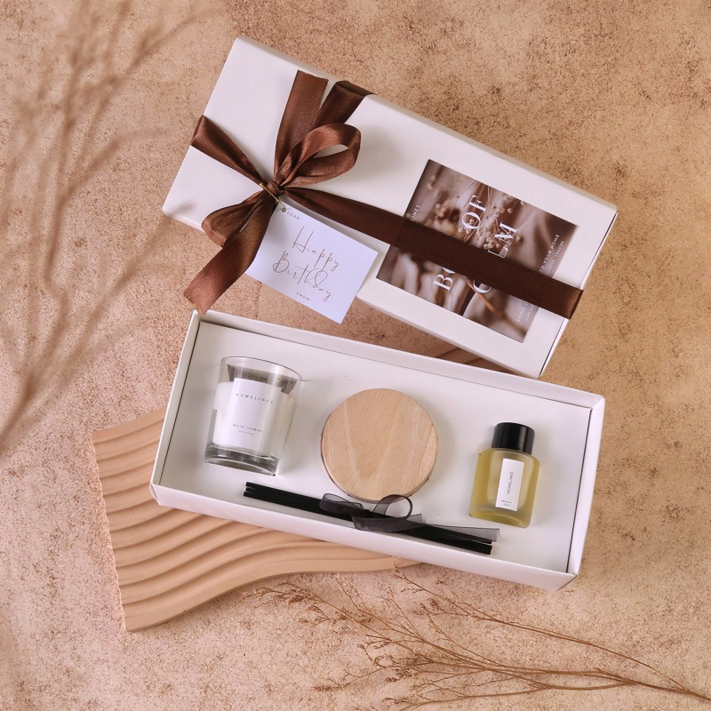 

HOME FRAGRANCE SET-HAMPERS/Kado Aesthetic Premium/Hadiah/Reed Diffuser/Scented Candle/Coaster/Kado Box Sliding Aesthetic Premium/Hadiah Mewah/Giftbox/Parsel/Bingkisan/Souvenir/Lilin Aromaterapi/Pengharum Ruangan