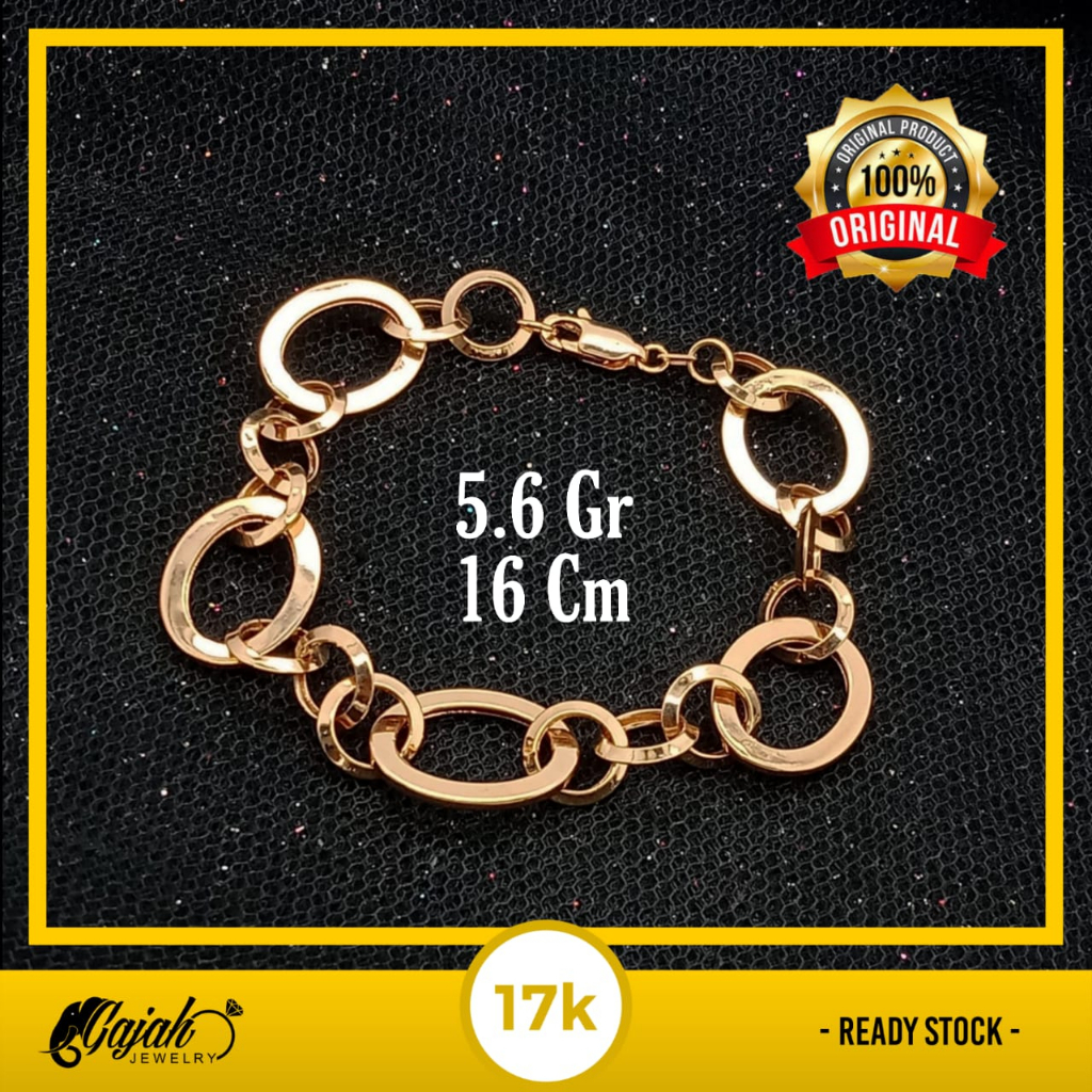 Gelang Emas 17K - 5.6 Gr Kadar 850 - 4867