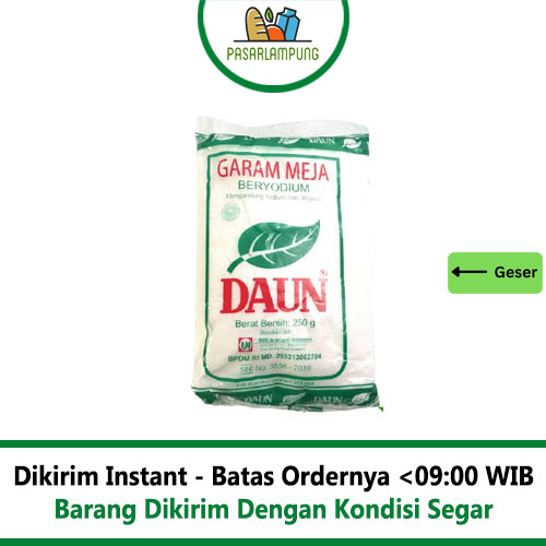 Garam Halus Daun Per Bungkus 250 Gr Pasar Lampung
