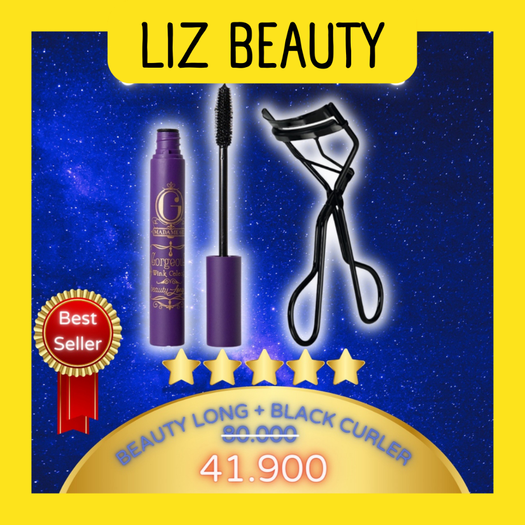 LIZBEAUTY -  [Bundle] Madame Gie Mascara Gorgeous Wink Celebs Beauty Long X Ultimate Lashes Eyelash Curler Penjepit Bulu Mata