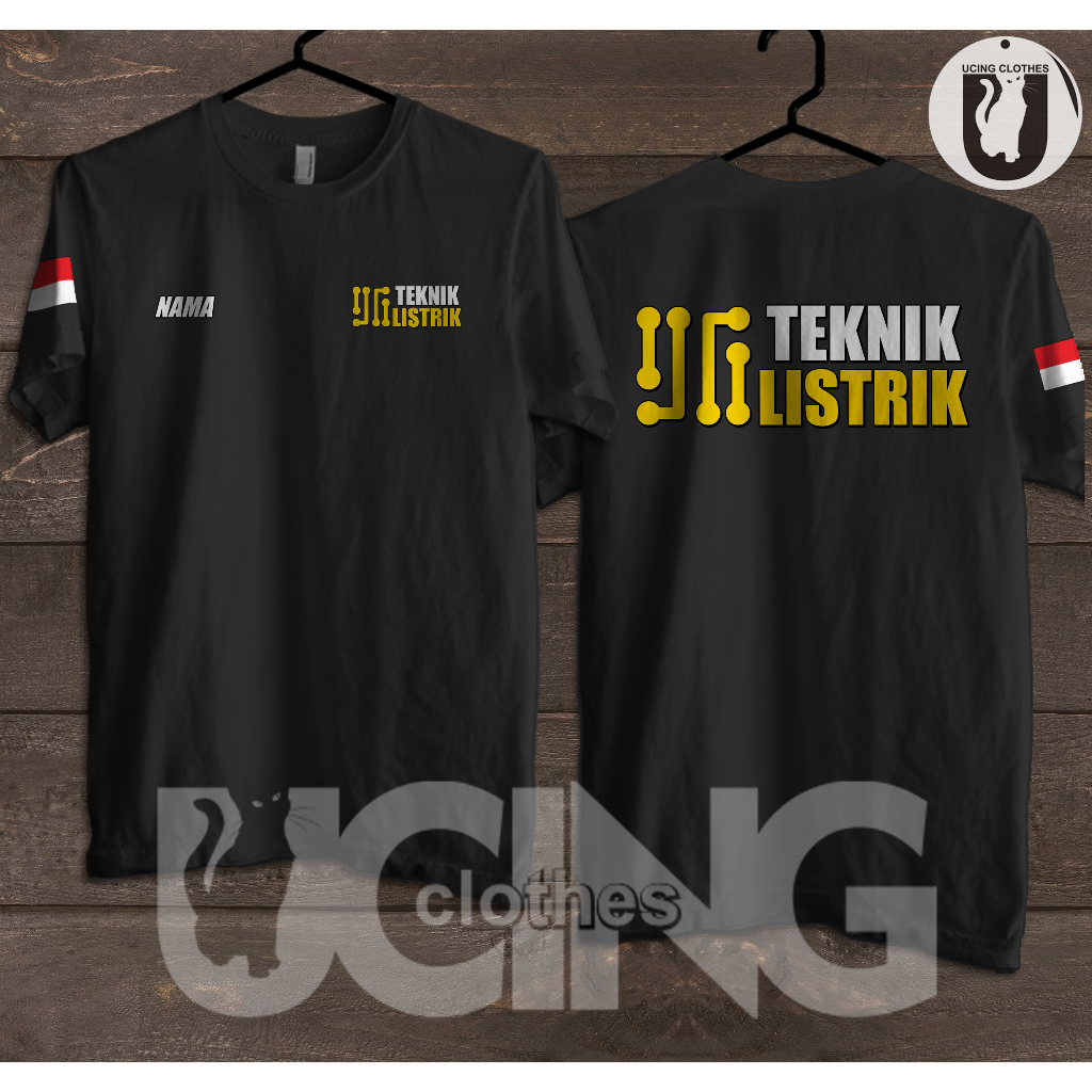 Kaos Baju Teknik Listrik Gratis Nama Kamu Kaos Distro
