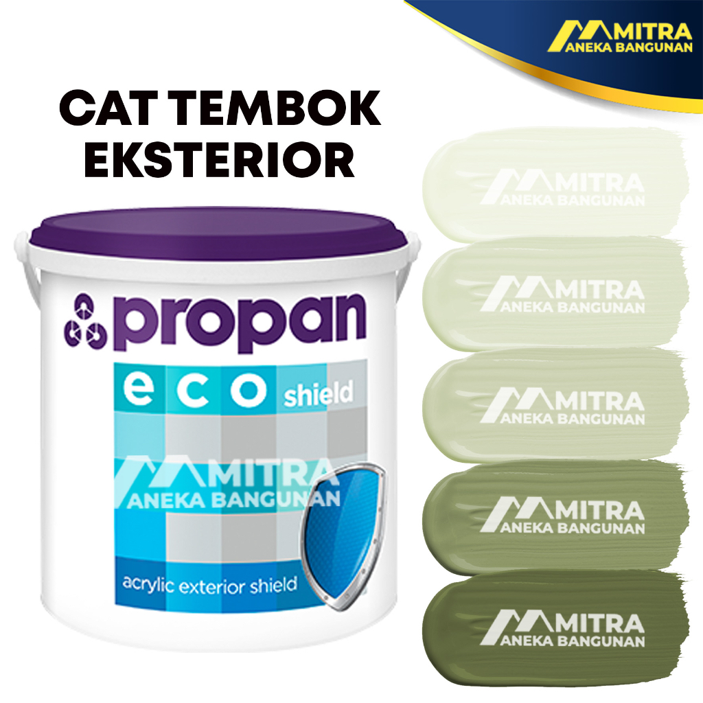 ECO SHIELD PROPAN 5 KG / CAT TEMBOK EKSTERIOR / SAGE GREEN / NT 72