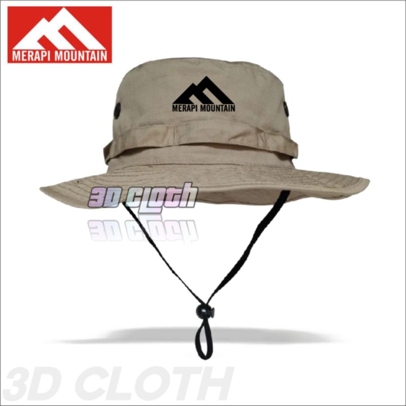 Topi Rimba Premium/Topi Gunung Outdoor/Topi Hiking Pria Wanita Lokal Brand/Merapi Mountain