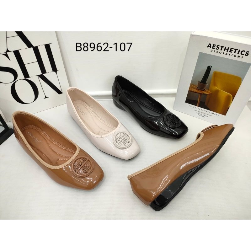 Simoncelli Sepatu Big size 41-44  | Flatshoes Wanita | Mutiara | Sepatu Jumbo 41-44 | Sepatu Kerja J