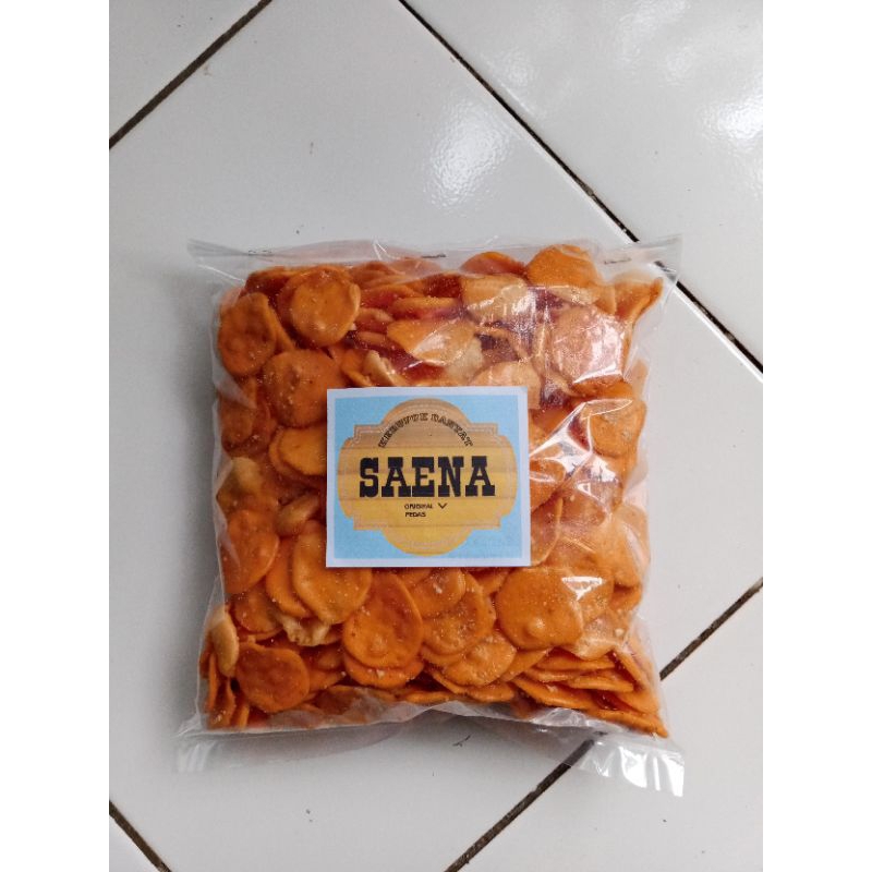 

Kerupuk bantat original/pedas bumbu kacang 250 gr Saena