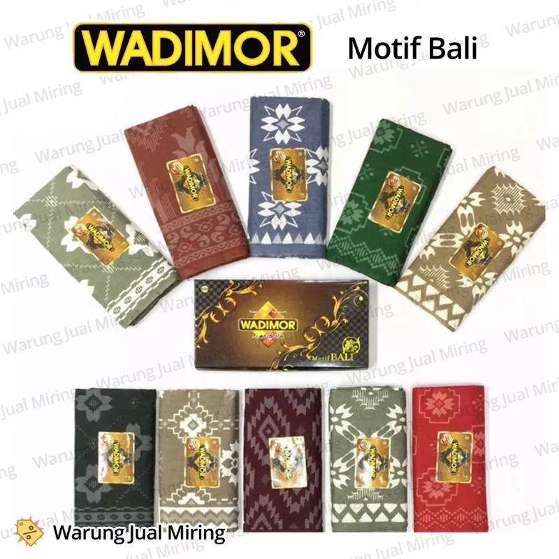 Sarung Wadimor Motif Bali Premium Distro Kain Sarung shilat solat santri Dewasa