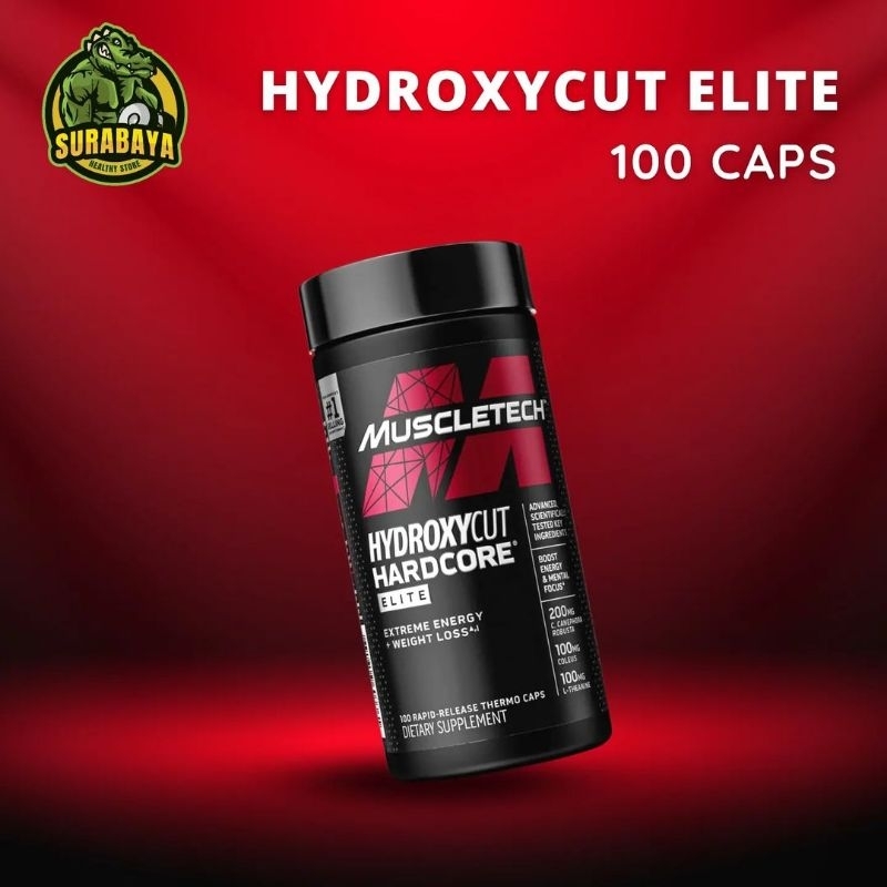 Muscletech Hydroxycut Elite Hardcore 100 Capsules Hydro Hydroxicut Hidroxicut fat burner pembakar lemak