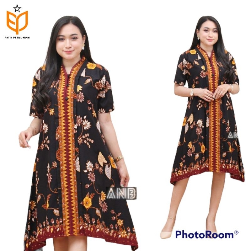 DRESS BATIK MODERN DRESS BATIK KEKINIAN 2023 DRESS BATIK REMAJA