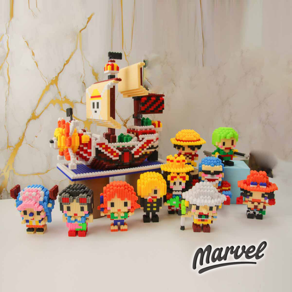 Nano Block One PIece Series| Bricks education Nano Block | Kado / Souvenir / Pajangan