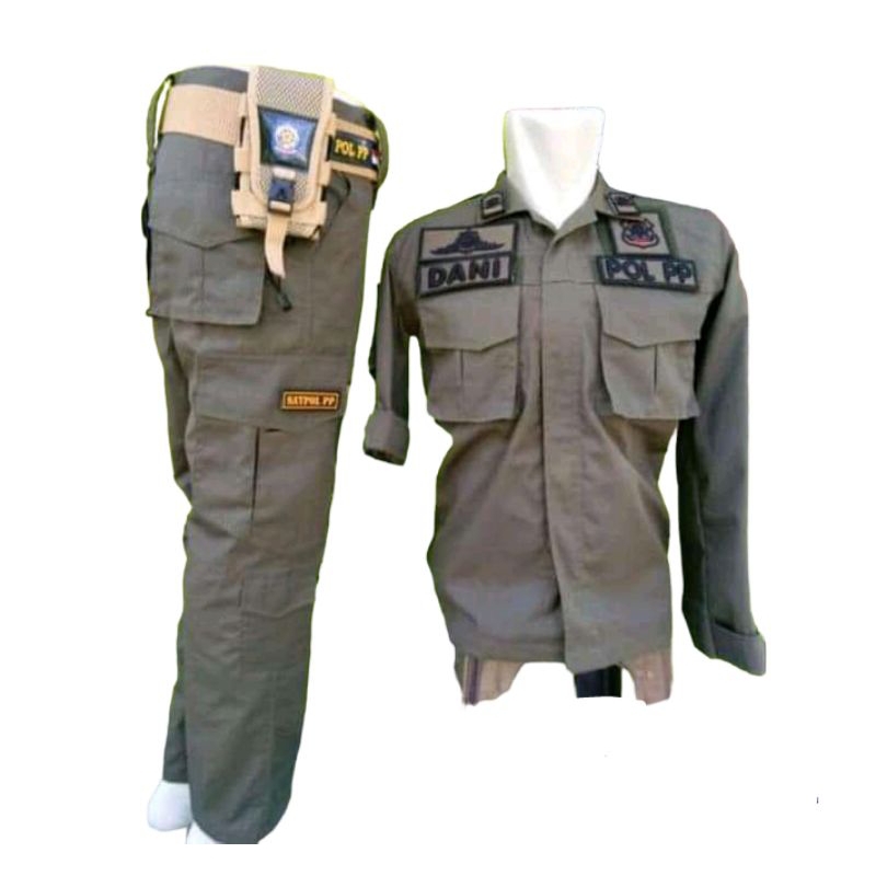 PDL POL PP seragam pdl satpol pp LENGKAP NAMA SAMA LOGO  DAERAH