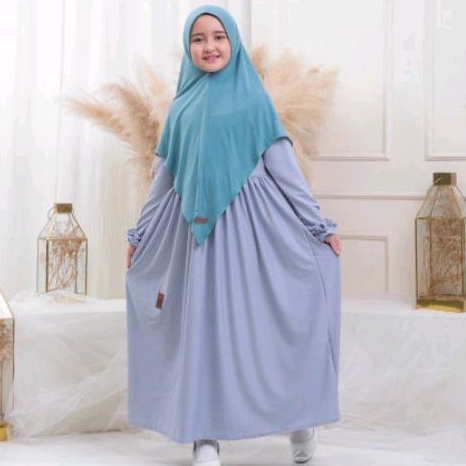 GAMIS TASMEERA KIDS (GAMIS KAOS SYARI) BY HOUSE OF UGA // GAMIS ONLY